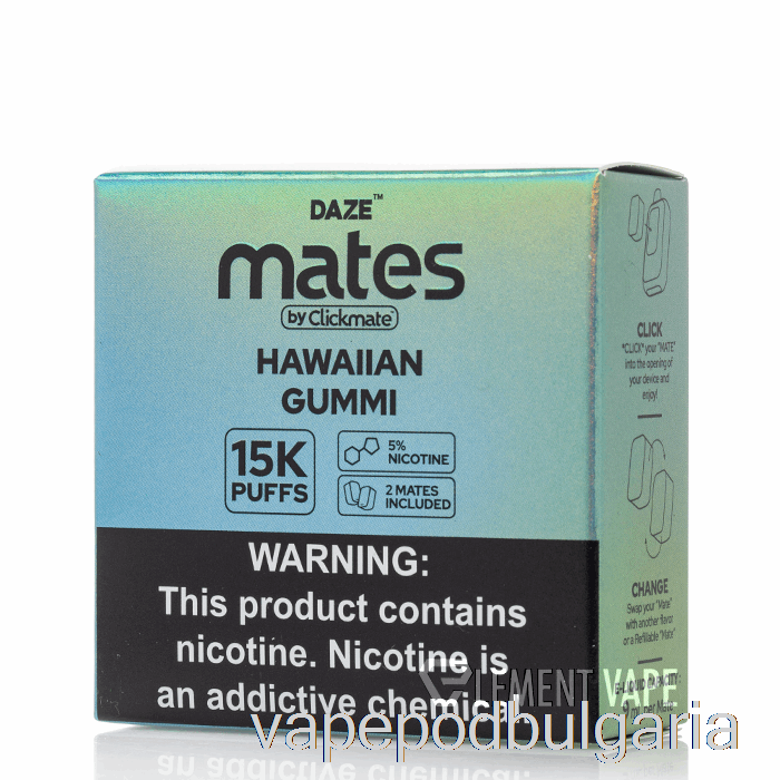 Vape Bulgaria 7 Daze Mate Pods Hawaiian Gummi